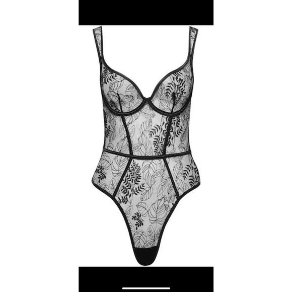 Bluebella Seraphim Embroidered Mesh Underwire Teddy Size 34C - Picture 1 of 7